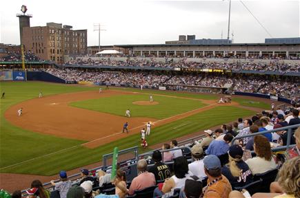 Toledo Mud Hens Baseball game at Fifth Third Field 2006 photo credit Bruce Works
